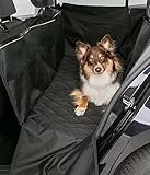 TRIXIE Pflegeleichte, rutschfeste Liegemöglichkeit Für Die Rückbank Auto-Schondecke Für Hunde, 1,55 × 1,30 M, Schwarz Mit Extra Hohen Seitenteilen - 13203