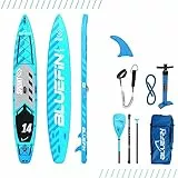 Bluefin SUP 14′ Sprint Stand Up Paddle Board Kit, Blue