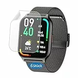 Frgnie Schutzfolie Kompatibel für ZOSKVEE P95 Smartwatch 2 Zoll (6 Stück) HD TPU Displayschutzfolie Kompatibel für Popglory 2.01'' Fitnessuhr