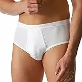 Mey 2er Pack Mey Herren Sport-Slip - Noblesse - 2813 - Farbe WeiÃŸ - GröÃŸe 7 - Herrenpants mit Eingriff - 100 Baumwolle