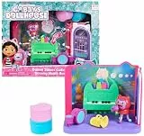 DREAMWORKS GABBY'S DOLLHOUSE - Deluxe Raum, Groovy Music Room, Musikzimmer mit DJ Katzenminze, 2 Möbelstücken und 2 Überraschungsboxen mit Zubehörteilen, ab 3 Jahren