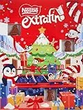 Nestlé Extrafin Adventskalender Schokolade | 24 Milchschokoladenstücke | Weihnachtskalender für Kinder | Limitierte Edition | Süße Geschenkidee zu Weihnachten 85g