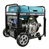 K&S Könner&Söhnen Diesel-Inverter-Generatoren KS 6100iDE ATSR, diesel notstromaggregat 5,5 kW, 2×Schuko 230 V, CEE 230 V 32 A,LED-Display, diesel Inverter - stromerzeuger mit Vorheizung
