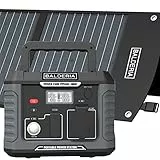BALDERIA Power Set 500W | Solar-Generator, Kraftwerk | Tragbare Powerstation 400Wh mit Solarpanel 60W, Steckdose, 230V, USB | Strom für Outdoor, Camping, Arbeiten, Notfall, Balkon & Wohnmobil