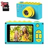 ShinePick Fotoapparat, Digitalkamera, 8MP / HD 1080P / 2 Inch Bildschirm/Foto & Video/Rahmen/Filter, Kamera mit Speicherkarte, Xmas Geburtstag Geschenke für Kinder (Blau)
