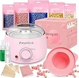 iFanzeTech Wax Maschine Waxing Set Frauen: Wachs Haarentfernung - Wachswärmer Wachsgerät zur haarentfernung mit 5 Packungen Waxing Perlen, Wachsmaschine Heißwachsgerät Set für Heimsalon