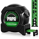 SunmeiTrad Geschenke für Papa, Vatertagsgeschenk, Massband Lustige Weihnachtsgeschenke Geschenk Vatertag, Geschenke zum Vatertag, Papa Geschenk Weihnachten, Geburtstag（10M/33FT-Schwarz)
