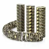 FunX Luftschlangen Geburtstag 3er Pack - Gold Schwarze Party Deko und Tischdeko für Mann oder Frau - Ideal für den Geburtstagstisch (Happy Birthday)