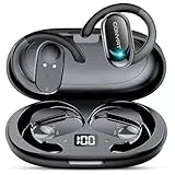 Conyat Open Ear Kopfhörer Sport, 2025 Bluetooth 5.4 Ohrhörer, IPX7 Kopfhörer Sport, Pendler/Sport, Schwarz