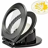 BIBURY Eischneidewerkzeug, 2 In 1 Eierschneider Spülmaschinenfest, Egg Cutter Mit Edelstahldrähte für hartgekochte Eier, Professional Egg Slicer Schneider für Eier, Pilze, Erdbeeren, weiches Obst