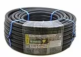 S&M 012426 Rohr zur Bewässerung, Polyethylen, 25 x 6 ATM, 50 m, Schwarz