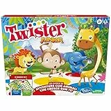 Twister Junior – Hasbro Gaming – Doppelseitige Spielmatte – 2 Spiele in 1 – Brettspiel für Jungen und Mädchen, italienische Version