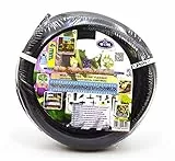 S&M 543906 Mikroporöser Schlauch für Tropfbewässerung, 4/6 mm x 15 m, Schwarz