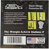 Rock Stopperz Türscharnier-Schutz-Kit, kompatibel mit Jeep Wrangler JL/JLU/Gladiator, 2 oder 4 Türer (2019 - aktuell, Abdeckung für 5 Türen insgesamt)