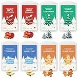 SCENTORINI Duftwachs Weihnachten, Wax Melts Sojawachs Duftwachswürfel, Apfel Zimt, Zedernholz, Lebkuchen, Vanillekuchen Duft Geschenkset für Weihnachtendeko, Raumdüfte, Weihnachten, Duftlampen