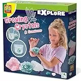 SES Creative 25115 - Kristalle züchten - Lernspielzeug für Kinder - Edelsteinexperiment, Schwarz