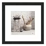walther design Bilderrahmen schwarz 40 x 40 cm Home Holzrahmen HO440B