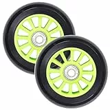 VOKUL 100mm Ersatzräder Pro Stunt Scooter Räder Reifen Kick Roller, Passend Razor/Cox/Hikole/Schildkröt und alle Freestyle Scooter mit 100mm Reifen - 2PCS Ersatz PVC Rollen Räder