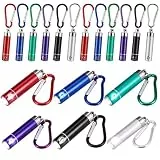 Kssvzz 18 Stück Mini Taschenlampe Schlüsselanhänger, Mehrfarbige Aluminium-Taschenlampe für Kinder, Mitgebsel Kindergeburtstag 6 7 8 9 10 11 12 Jahre