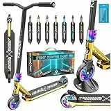 KESSER® Stunt Scooter X-Limit-Pro 360° Lenkung Funscooter Stuntscooter mit Ständer ABEC 9 Kugellagern, 110mm PU Räder, mit Ständer,Kickscooter Tretroller Cityroller Trick Roller für Kinder Erwachsene