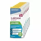 sanotact Laktase 24.000 6h DEPOT (6 x 40 Laktasetabletten) • Laktose Tabletten mit Depot-Wirkung • Bei Laktoseintoleranz & Milchunverträglichkeit • Sofortwirkung & 6h Langzeit-Depot