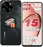 Blackview Color 6 Handy Ohne Vertrag 24GB+128GB/2TB, Smartphone Ohne Vertrag MTK G81 Octa Core 50MP+13MP, Android 15, 6.67' 90Hz Android Handy 5000mAh Dual SIM/Fingerabdruck/Face ID/GPS/OTG