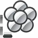 QCOQ Air Tracker Tag 6er Pack, Smart KeyFinder Tag Kompatibel mit Apple Wo ist? APP (iOS NUR, Android Not Supported), Schlüsselfinder für Gepäck/Brieftasche/Taschen/Koffer, Austauschbarer Akku