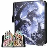 JoyHood Kartensammelordner kompatibel mit TCG/PM/MTG/OPCG/YGO Karten, Kartenaufbewahrungshalter, Album mit 9 Taschen – für bis zu 900 Karten