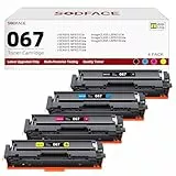 SODFACE 067 067H Toner Set Kompatible für Canon 067 067H für Canon i-SENSYS MF655Cdw MF657Cdw MF656Cw ImageCLASS LBP633Cdw LBP632Cdw LBP631Cw (Schwarz Cyan Gelb Magenta, 4er-Pack)