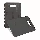 Relaxdays Kniekissen Kniehilfe für Gartenarbeit, Werkstatt, Yoga, Kniebrett BxT 40x26 cm, Schaumstoff, schwarz 10025510 46 2 Stück (1er Pack)