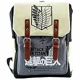 CosplayStudio Schicker Attack on Titan Rucksack mit Dokumentenfach Beige