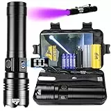 BEYSTE Taschenlampe LED Aufladbar 1000000 Lumen, LED Taschenlampe Extrem Hell Batteriebetrieben, Sehr Helle Taktische Taschenlampe Aufladbar USB, Starke Taschenlampen Wasserdicht For Outdoor NotfäLle
