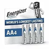 Energizer Ultimate Lithium Batterie AA (4 Stück) - Die langlebigste AA Batterien der Welt - 100% auslaufsichere Konstruktion - 100% plastikfreie Verpackung - 25 Jahre lagerfähig