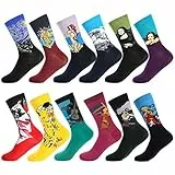 BONANGEL Bunte Socken Herren 43-46 39-42 Bunt Lustig Baumwolle Socken mit Motiv Verrückte Witzige Coole Strümpfe Funny Socks Geschenk für Männer