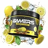 Gamers Only Energy Pulver Yellow Laser Lemon [MIT KOFFEIN & ZERO ZUCKER ] 40 Portionen | Energy Drink Pulver | Erhöht die Konzentration & Reaktionen | 125MG Koffein & L-Tyrosin & Vitaminen