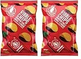 Flying Goose Ribble Chips Sriracha Chilli - Knusprig würzige Kartoffelchips mit dem Geschmack der thailändischen Sriracha Chilisauce - 1 x 100 g Einzelpackung (Packung mit 2)