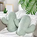 Namalu Kaktus Form Dekokissen 42 cm 3D Sukkulenten Kissen Süße Ästhetische Dekorative Wurfkissen für Büro Schlafzimmer Sofa