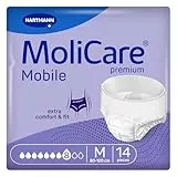 MoliCare premium Mobile 8 Tropfen Größe M, Inkontinenzhosen für Frauen und Männer mit schwerer Inkontinenz, extra Auslaufschutz, fortschrittlicher Hautschutz, verbesserte Passform, 14 Stück