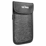 Handyhülle Tatonka Smartphone Case XXL (16,5x8,5cm) - Rundum gepolsterte Schutzhülle fürs Handy mit Klettverschluss-Deckel - Innenmaße: 16,5 x 8,5 cm (Off Black)