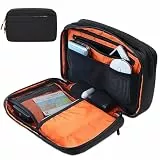 Teskyer Kabeltasche Organizer - wasserdichte, Tragbar, Reise Gadgets, Travel Essentials, 25 x 17 x 8 cm, Schwarz