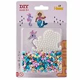 Hama Bügelperlen midi Meerjungfrau 450 Stück mit Stiftplatte Blister, Rot