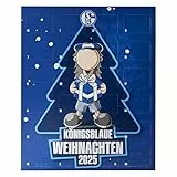 Schalke 04 Adventskalender 2025 | 24 Türchen mit Schokolade | Fan-Design mit Erwin | 192 g