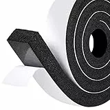 fowong Dichtungsband Selbstklebend, Neu Moosgummi Selbstklebend 50mm(B) x25mm(D), Große Elastizität Schaumstoffband für Fenster&Türen Isolierung, Schalldämmend, Luftdicht, Gesamtlänge 2 m