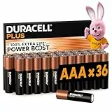 DURACELL Plus AAA-Batterien (36er-Pack) – Alkaline-Batterien 1,5 V