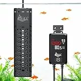 AQQA Aquarium Heizung,500W Aquarium Heizstab mit Thermostat,Einstellbare Temperatur Aquarium Heizer mit LED Extern Control,Aquarien Heizung für Fischtank 200-500L