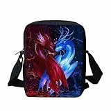 SCRAWLGOD Coole Drachen-Print Frauen Schultertasche Reise Crossbody Bag Casual Messenger Bag für Sport Mode Umhängetasche Mädchen Umhängetasche, Coole Drache, Einheitsgröße