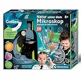 Galileo Lab Natur unter dem Mikroskop - Mikroskop für Kinder - Experimente für Kinder ab 8 Jahren, Forscher Set von Clementoni 59487