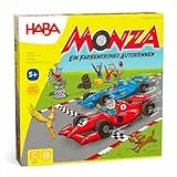 HABA Monza – Würfelspiel & Gesellschaftsspiel mit turbulenten Autorennen – Fördert Farben Lernen & Taktik – Für 2–6 Kinder ab 5 Jahren – 4416001