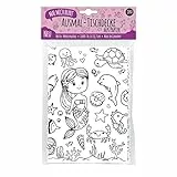 Mal Mich Bunt Ausmal-Tischdecke aus Papier, Motiv Meerjungfrau