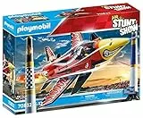 PLAYMOBIL Air Stuntshow 70832 Düsenjet Eagle, Spielzeug-Flugzeugmit drehbarer Turbine, Spielzeug für Kinder ab 5 Jahren